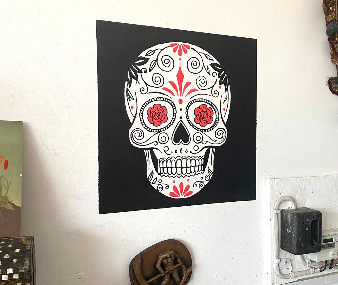 AR Day of the Dead logo. Swansea